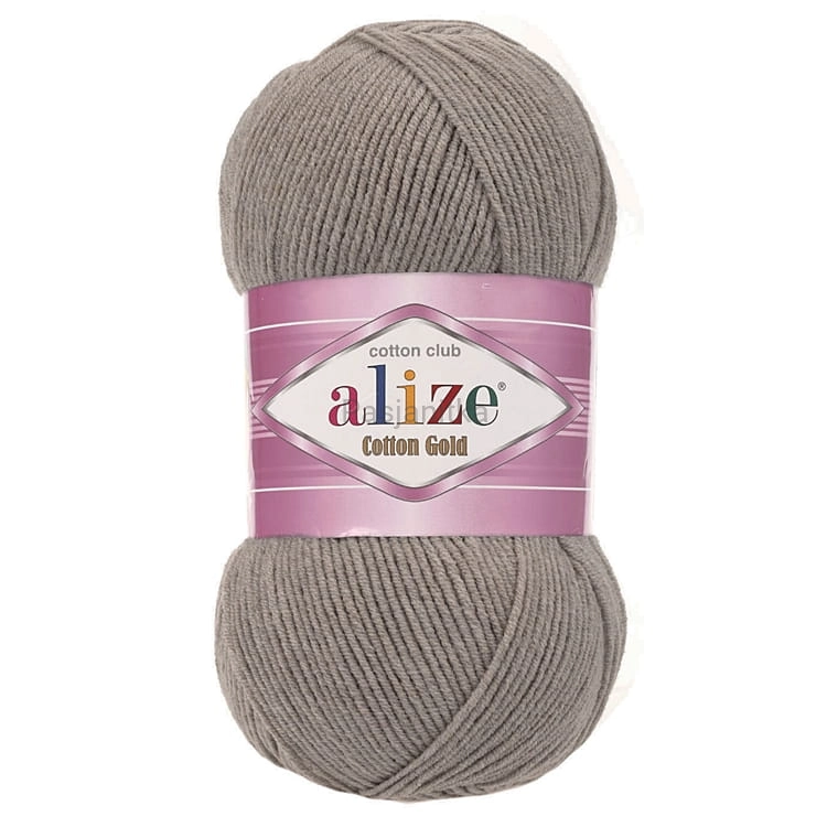 Włóczka Cotton Gold 827 szary beż
