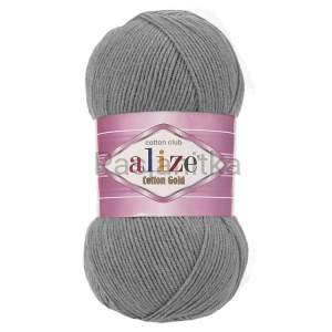 Włóczka Cotton Gold 828 ciemny szary