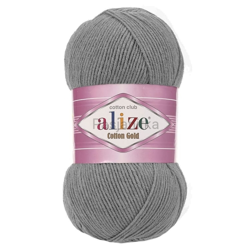 Włóczka Cotton Gold 828 ciemny szary