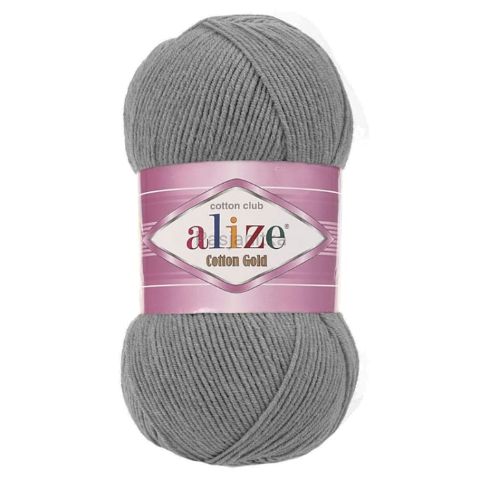 Włóczka Cotton Gold 828 ciemny szary