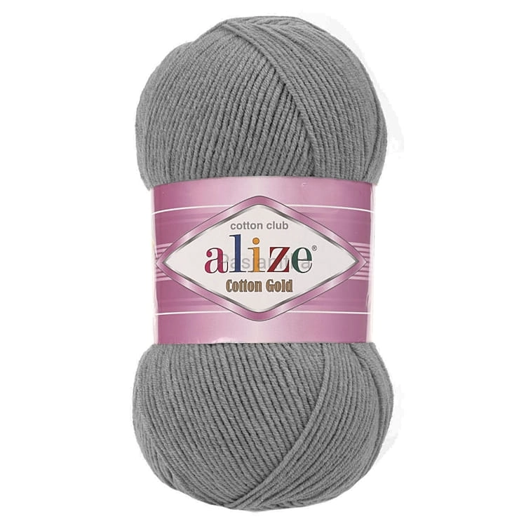 Włóczka Cotton Gold 828 ciemny szary