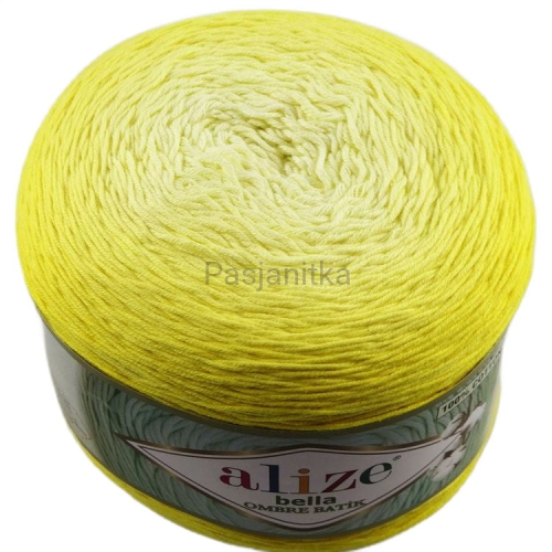 Włóczka Bella Ombre Batik 7414 żółty