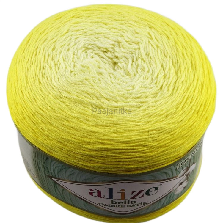 Włóczka Bella Ombre Batik 7414 żółty