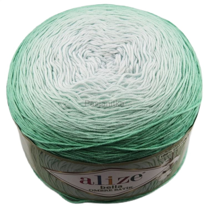 Włóczka Bella Ombre Batik 7408 mięta/zieleń