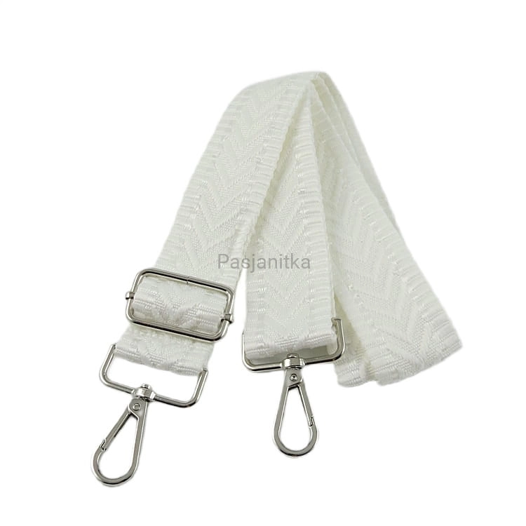 Pasek do torby 3,8 cm / 68-130 cm / nr 060 biały