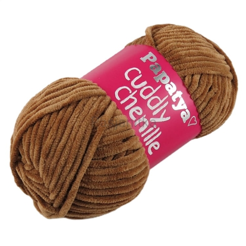 Włóczka Cuddly Chenille / 9160 jasny brąz