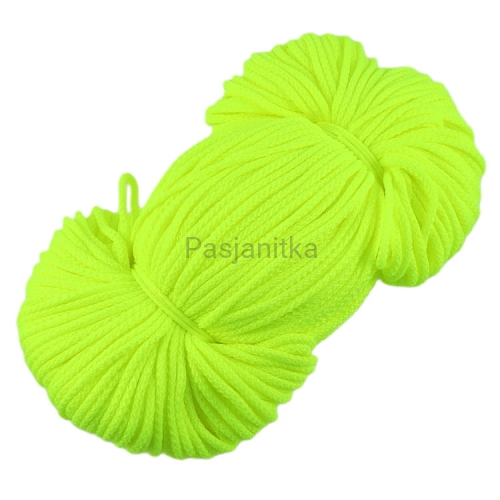 Sznurek poliestrowy 3 mm / żółty neon