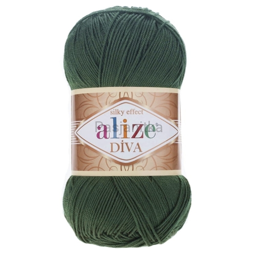 Włóczka Diva 131 butelkowa zieleń