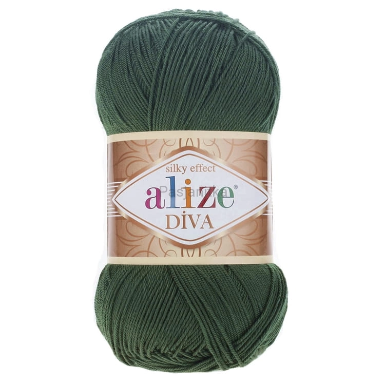 Włóczka Diva 131 butelkowa zieleń