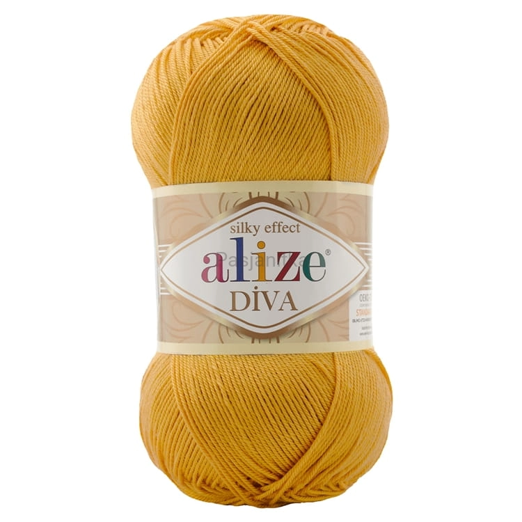 Włóczka Diva 488 szafranowy