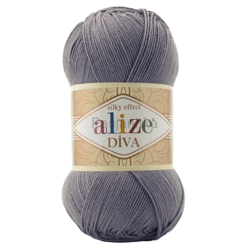 Włóczka Diva 348 popiel