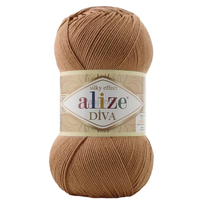 Włóczka Diva 261 jasny brąz