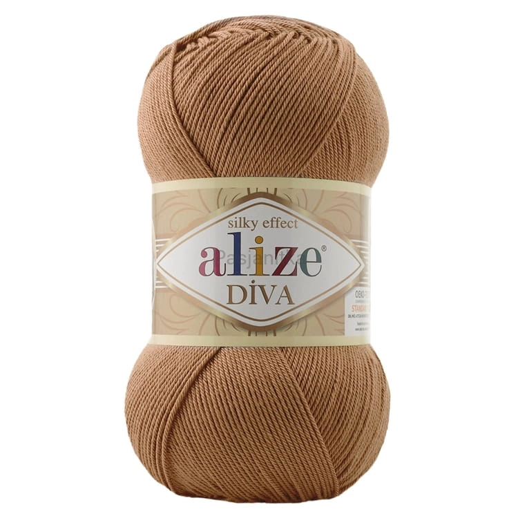 Włóczka Diva 261 jasny brąz
