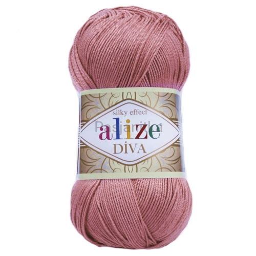 Włóczka Diva 354 brudny róż