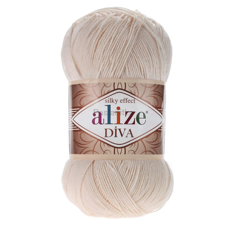 Włóczka Diva 383 ecru/ jasny beż