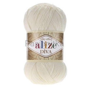 Włóczka Diva 62 jasny krem