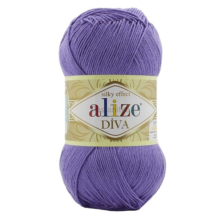 Włóczka Diva 851 ciemny fiolet