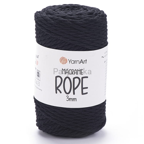 Sznurek Macrame Rope 3 mm / 750 czarny