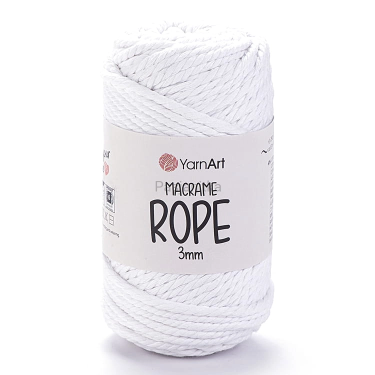 Sznurek Macrame Rope 3 mm / 751 biały