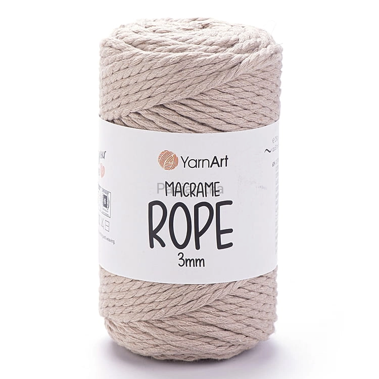 Sznurek Macrame Rope 3 mm / 753 jasny beż