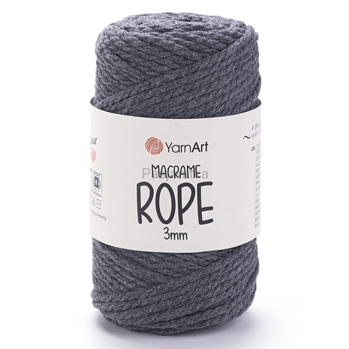 Sznurek Macrame Rope 3 mm / 758 ciemny szary