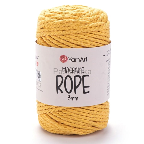 Sznurek Macrame Rope 3 mm / 764 żółty