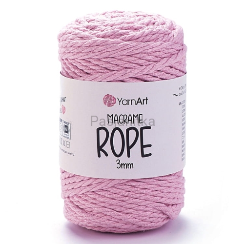 Sznurek Macrame Rope 3 mm / 762 jasny róż