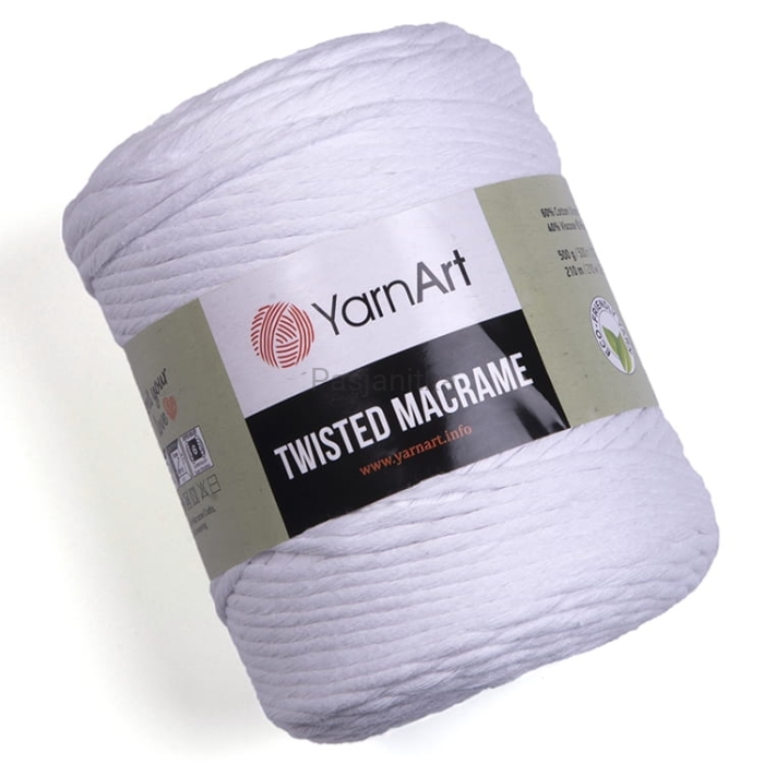 Sznurek Twisted Macrame 751 biały