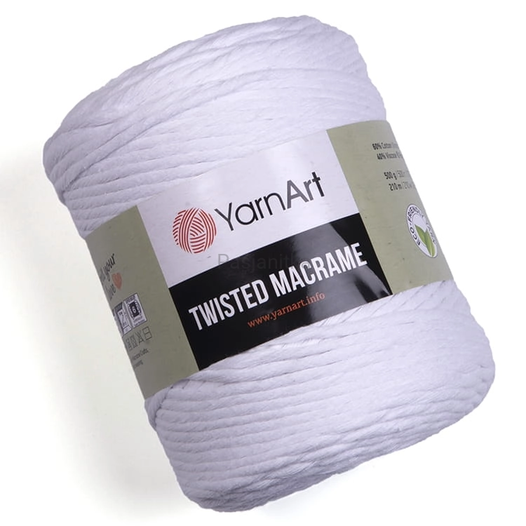 Sznurek Twisted Macrame 751 biały