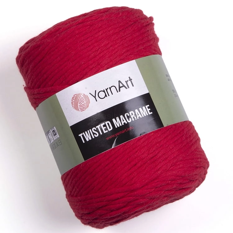 Sznurek Twisted Macrame 773 czerwony