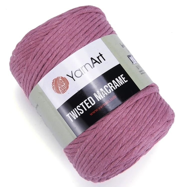 Sznurek Twisted Macrame 792 brudny róż