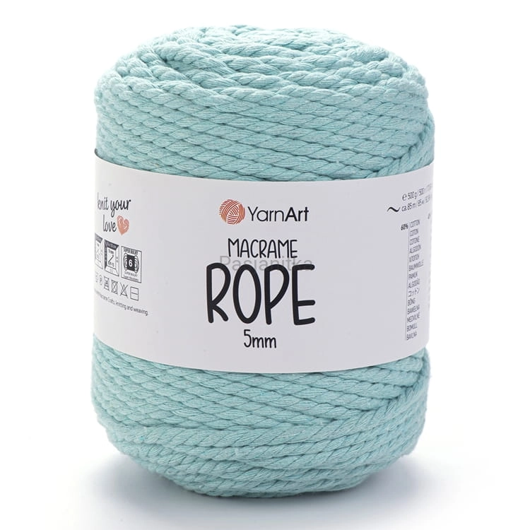 Sznurek Macrame Rope 5 mm / 775 mięta