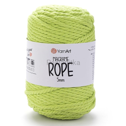 Sznurek Macrame Rope 5 mm / 755 jasny zielony