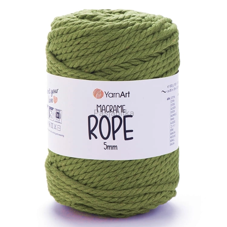 Sznurek Macrame Rope 5 mm / 787 paproć