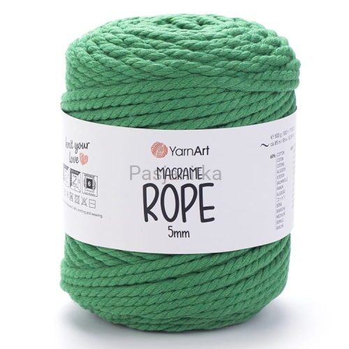 Sznurek Macrame Rope 5 mm / 759 zielony