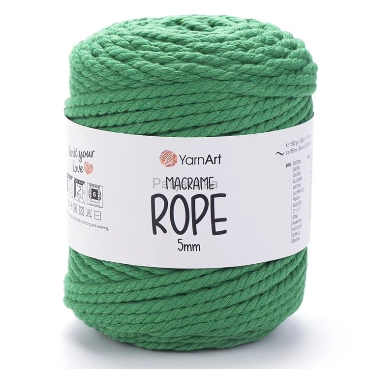 Sznurek Macrame Rope 5 mm / 759 zielony