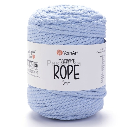 Sznurek Macrame Rope 5 mm / 760 błękit