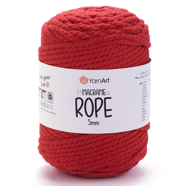 Sznurek Macrame Rope 5 mm / 773 czerwony