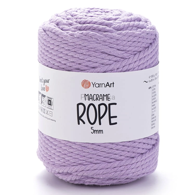 Sznurek Macrame Rope 5 mm / 765 jasny fiolet