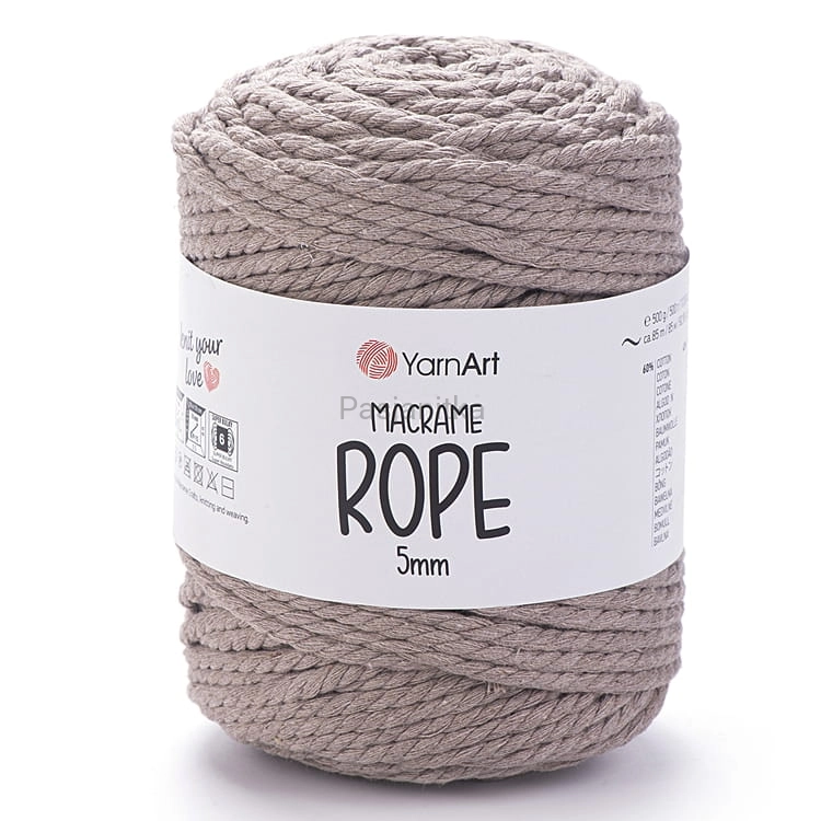 Sznurek Macrame Rope 5 mm / 768 ciemny beż