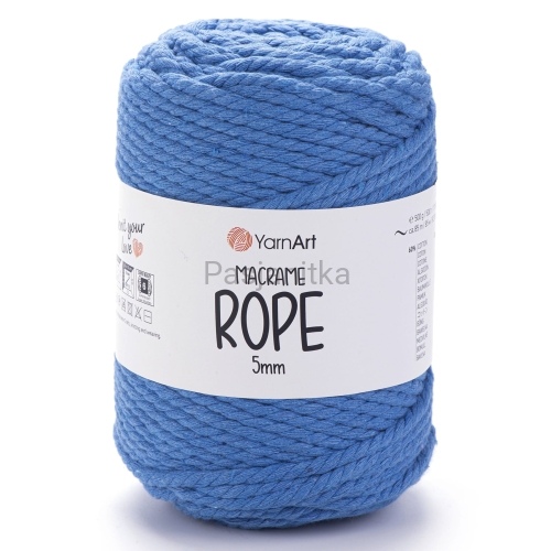Sznurek Macrame Rope 5 mm / 786 niebieski