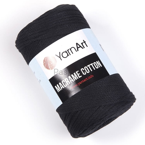 Sznurek Macrame Cotton 2 mm / 750 czarny