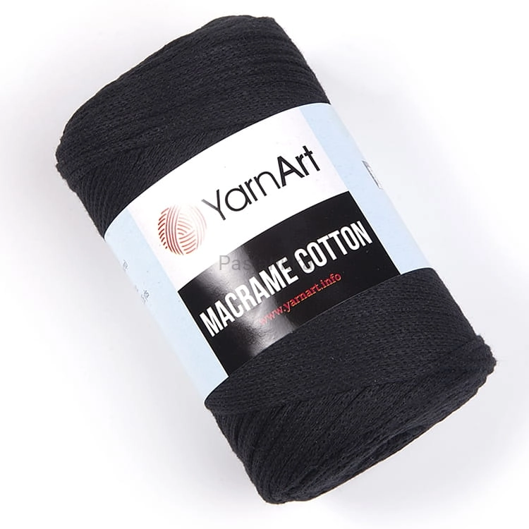 Sznurek Macrame Cotton 2 mm / 750 czarny