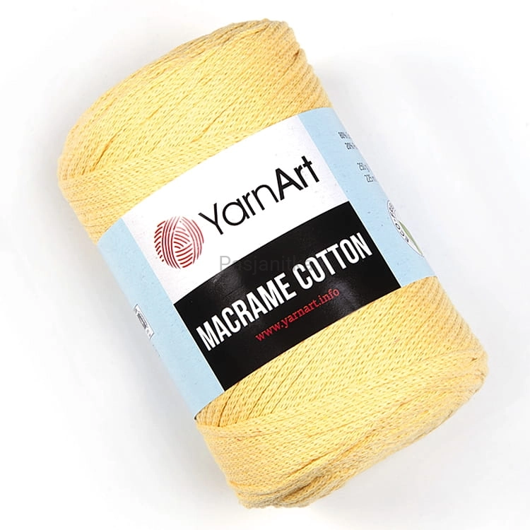 Sznurek Macrame Cotton 2 mm / 754 cytryna
