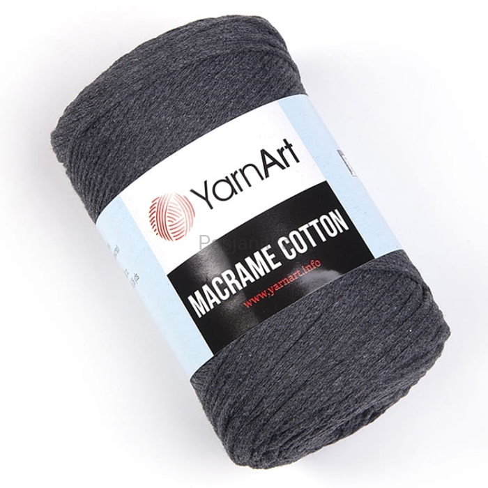 Sznurek Macrame Cotton 2 mm / 758 ciemny szary
