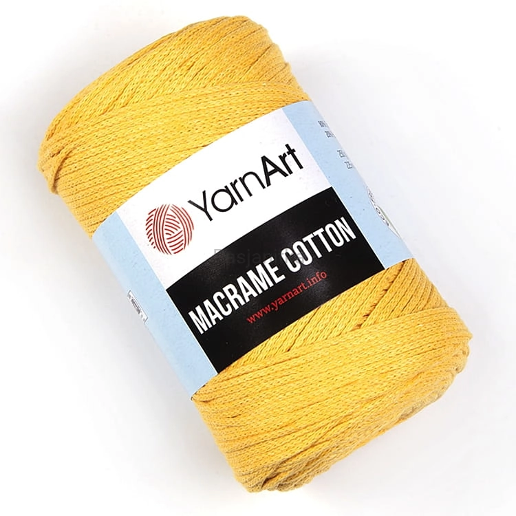 Sznurek Macrame Cotton 2 mm / 764 żółty