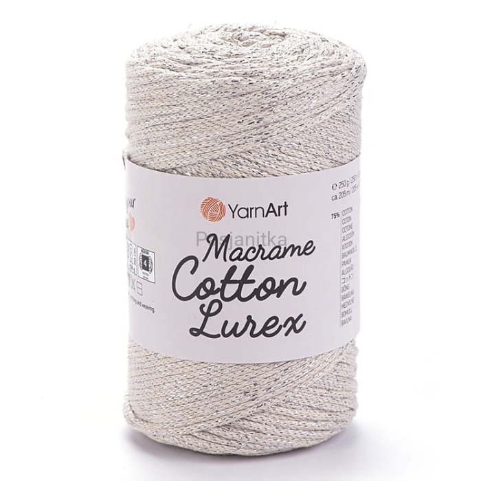 Sznurek Macrame Cotton Lurex 2 mm / 725