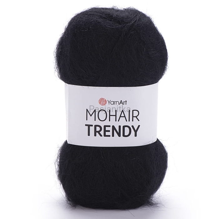 Włóczka Mohair Trendy 102 / czarny