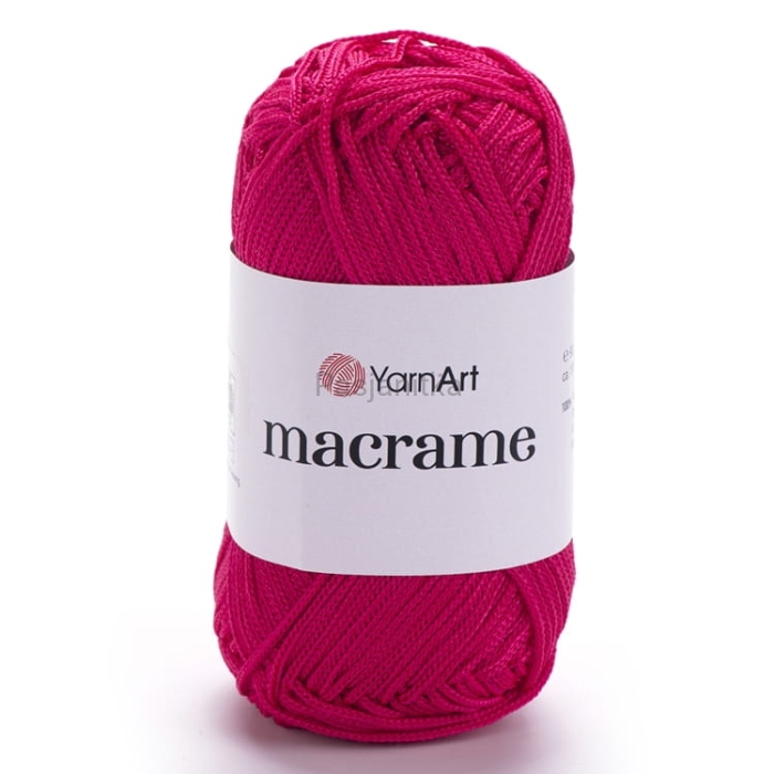 Sznurek Macrame 1,5 mm / 163 róż-czerwień