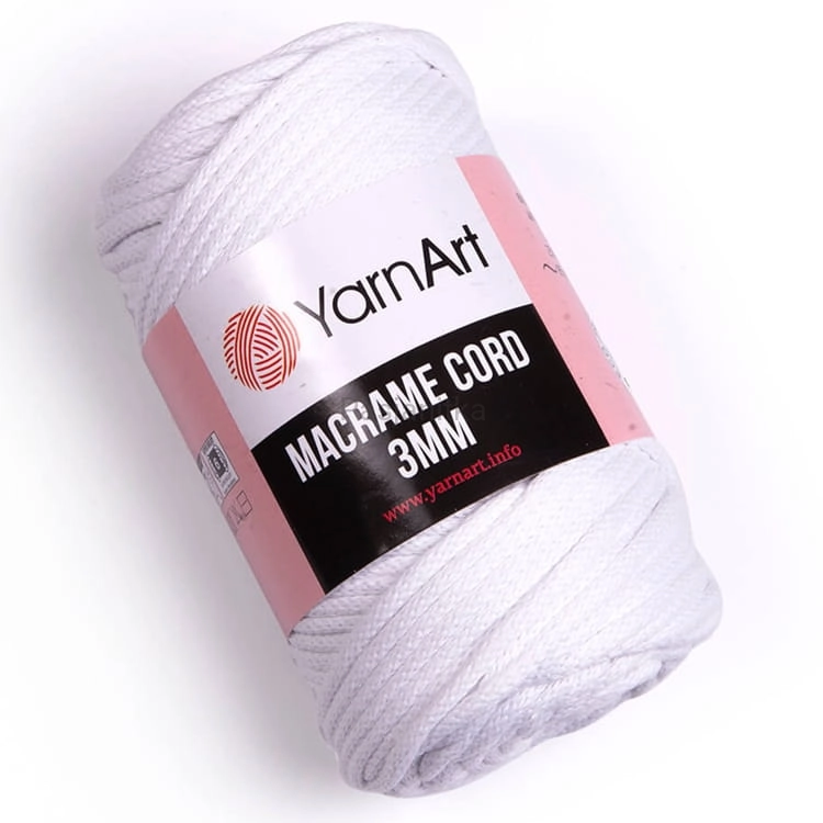 Sznurek Macrame Cord 3 mm / 751 biały